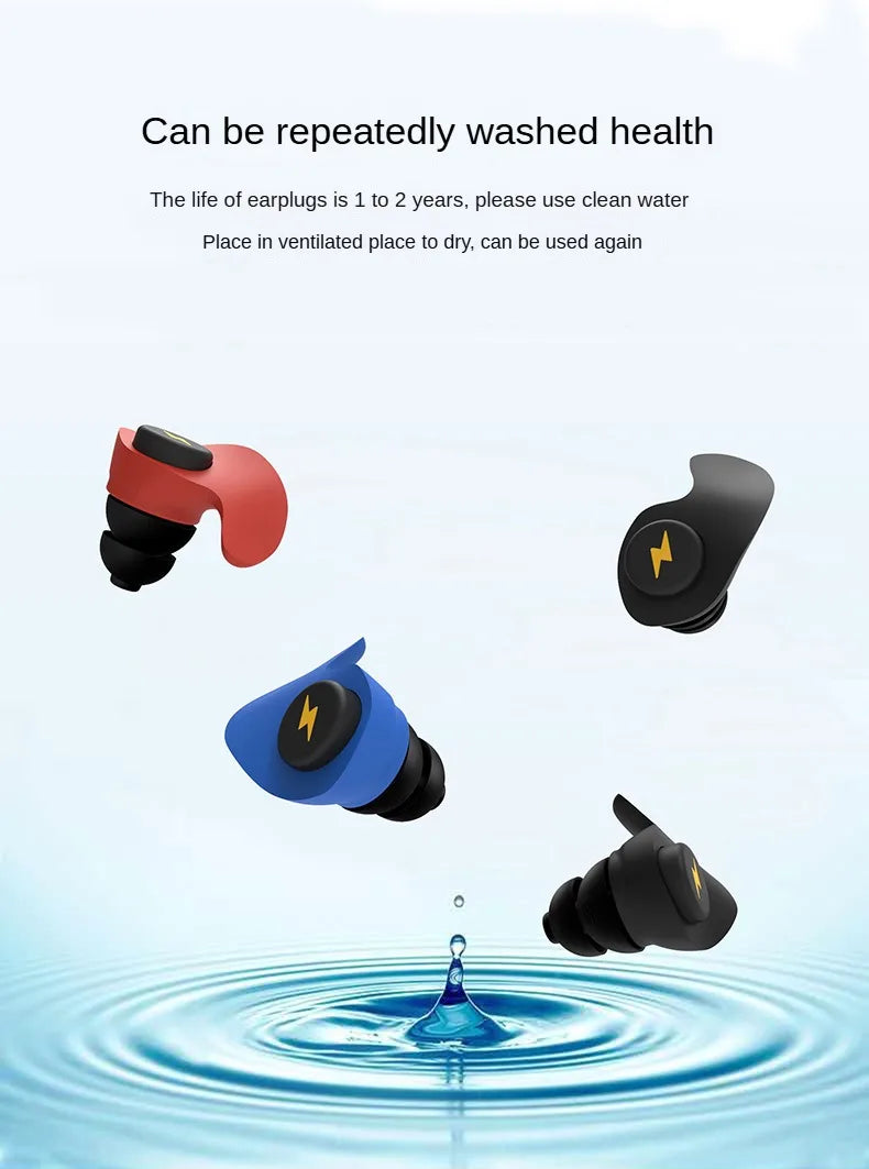 Noise-Cancelling Silicone Earplugs – Sleep & Soundproof