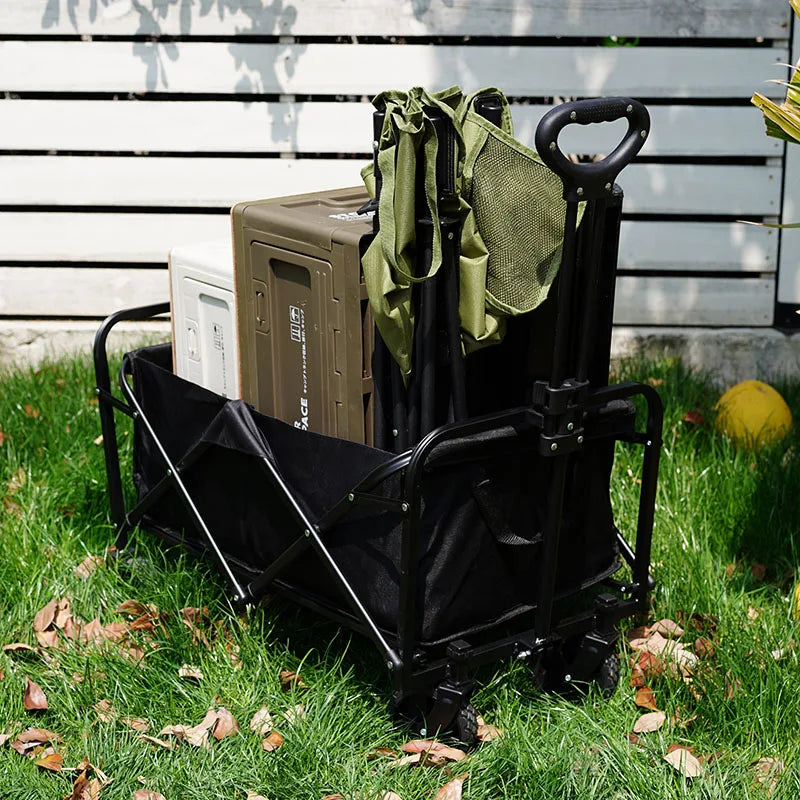 Outdoor Camping Cart – Large Capacity Foldable Trolley