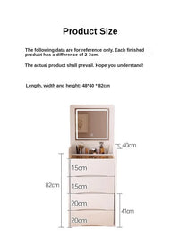 Modern Multi-Functional Dressing Table with Stool