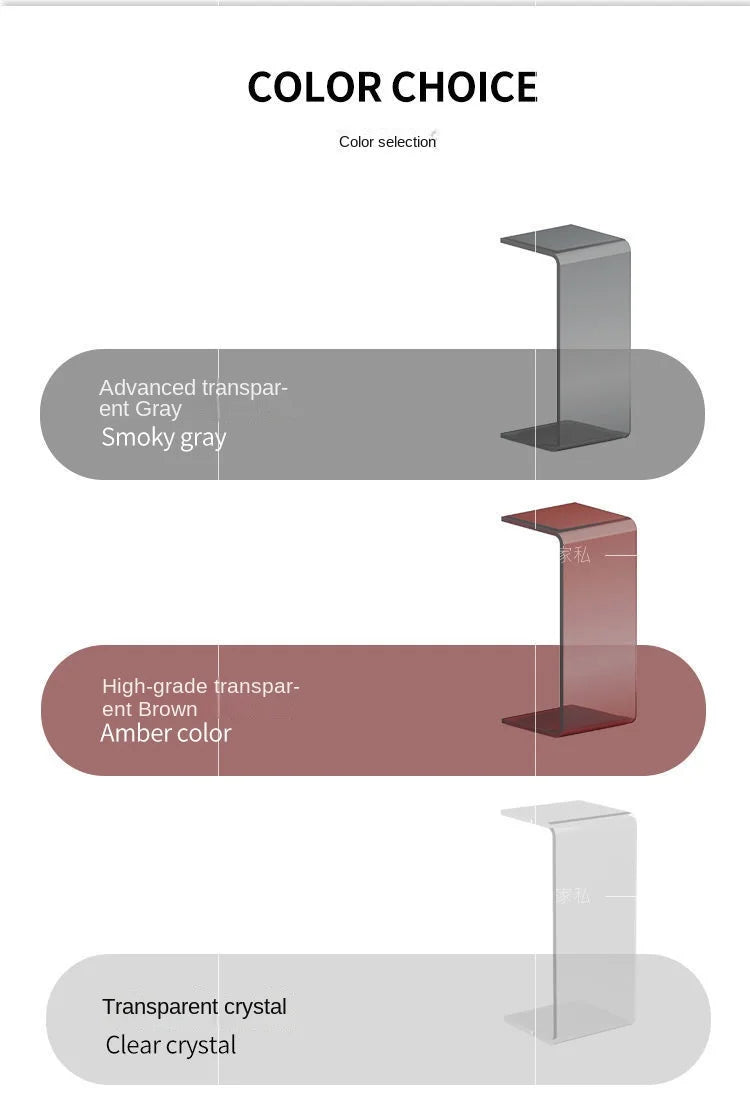 Acrylic Side Table – Modern Transparent Tea Table
