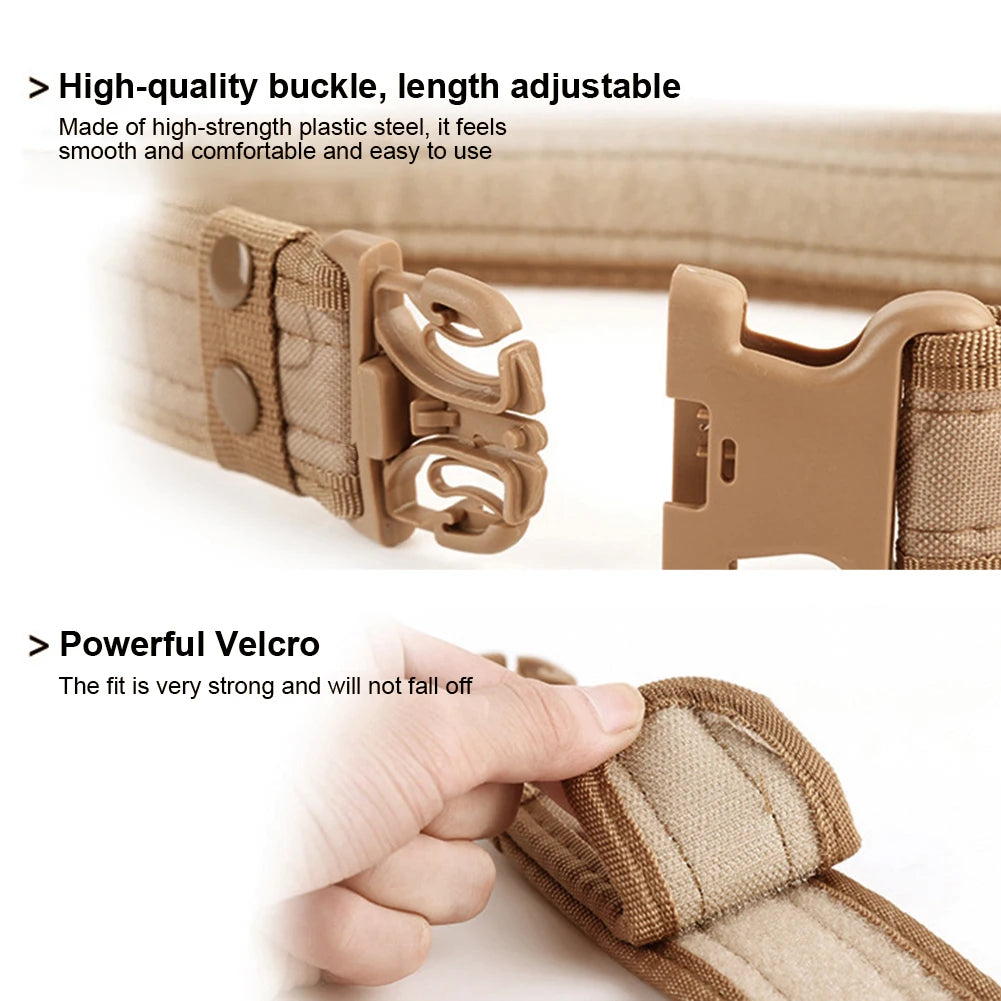Men’s Tactical Combat Belt – Quick Release Canvas Strap