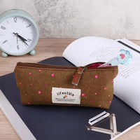 School Supplies Kawaii Fabric Student Makeup Bag Cosmetic Bag Pencil Bag Zipper Pouch Pencil Case Pen Bags