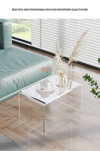 Acrylic Side Table – Modern Transparent Tea Table