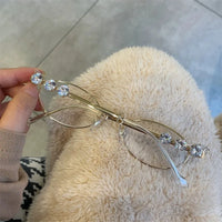 Oval Bling Sunglasses – Metal Frame Fashion Eyewear