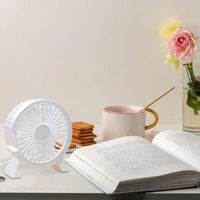 Portable USB Mini Fan – Silent Rechargeable Air Cooler