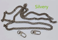 Polished Shine Stainless Metal Chain Shoulder Strap For Designer Lady Handbag Women Bag Purse Pochette Golden Silvery