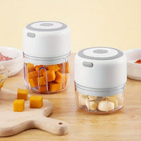 250ML USB Rechargeable Electric Vegetable Chopper and Garlic Crusher - Mini Wireless Food Chopper for Kitchen Gadgets for Garlic