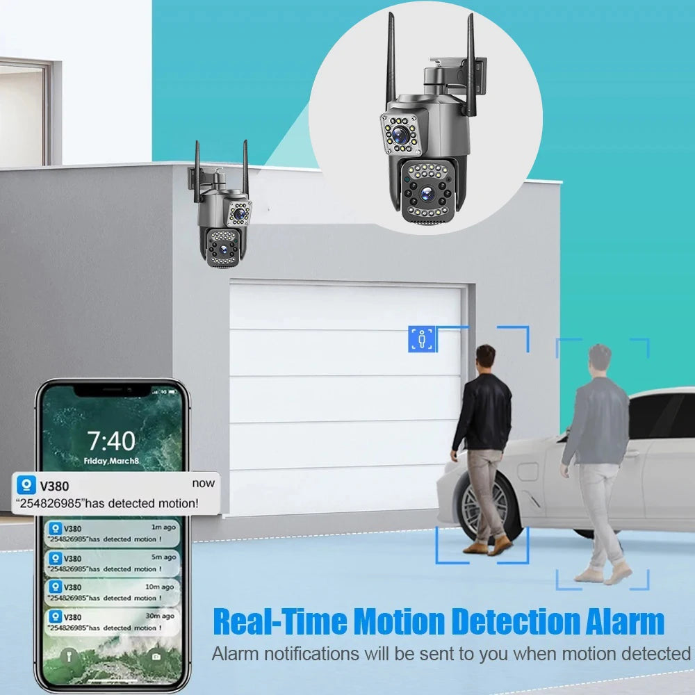 8MP 4G Dual Lens Outdoor CCTV Security Camera