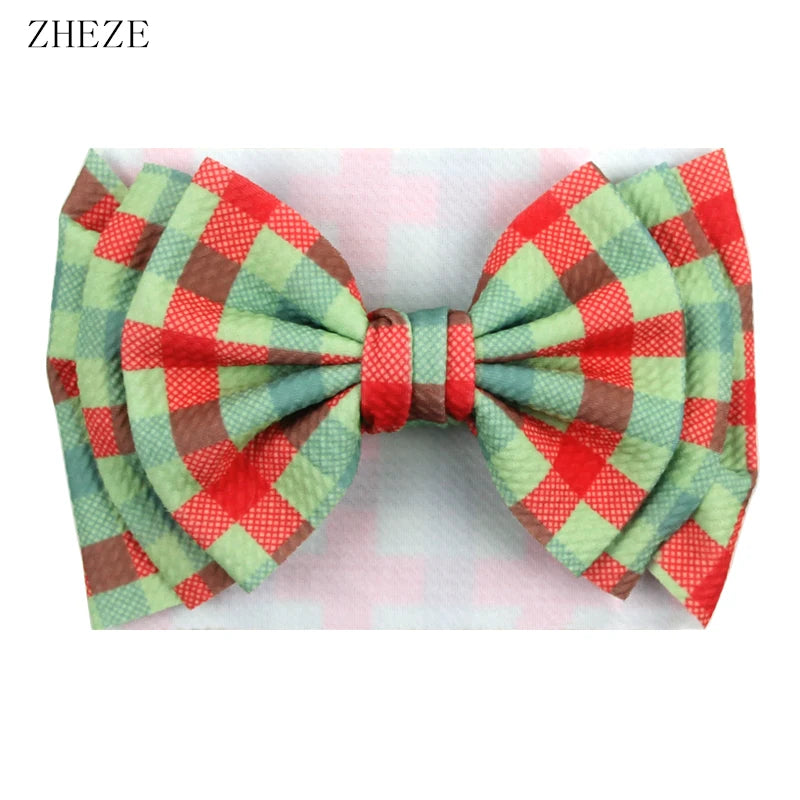 Cute 7" Double Layer Hair Bow Headband for Baby Girls