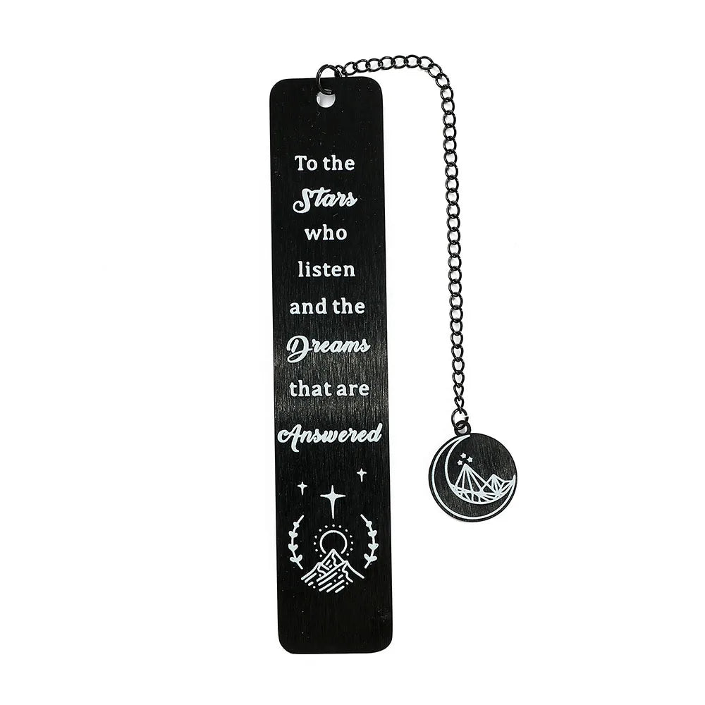 Stainless steel bookmarks designed for students, Kawaii book accessories for returning to school as learning stationery