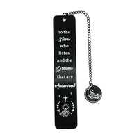 Stainless steel bookmarks designed for students, Kawaii book accessories for returning to school as learning stationery