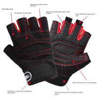 Men's Unisex Fitness & Weightlifting Gloves with Wrist Support