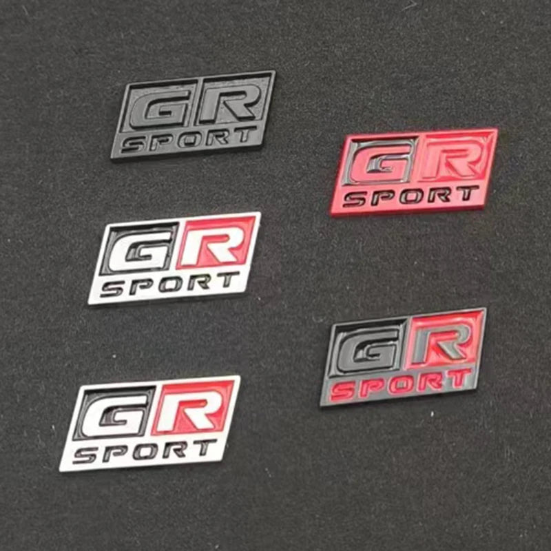 3D GR Sport Steering Wheel Metal Logo Badge Sticker
