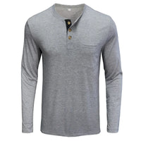 Men’s Casual Long Sleeve Elastic T-Shirt