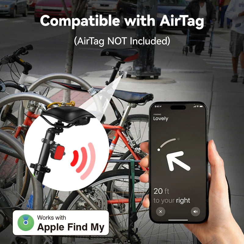 Bicycle Airtag Tracker Bracket Anti-theft Hidden Locator