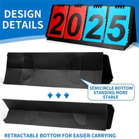 RTSHE-For Basketball/Baseball Volleyball/Soccer Compatible Portable Multi-Sport Scoreboard,4-Digit Counter Score Keeper
