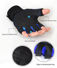 Men's Unisex Fitness & Weightlifting Gloves with Wrist Support