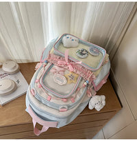 Large Capaci Children's School Bag Set for Girls Primary And Middle School Double oulder Bapa Sweet College Sle