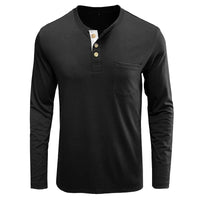 Men’s Casual Long Sleeve Elastic T-Shirt