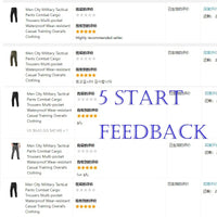 Men’s Waterproof Cargo Pants Multi-Pocket Training Trousers