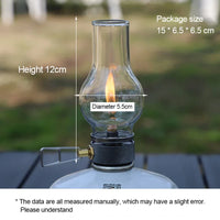 Portable Camping Gas Lamp Outdoor Candle Light for Hiking