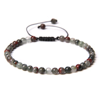 4MM Natural Stone Beaded Bracelet – Adjustable Unisex Quartz