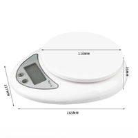 Digital Kitchen Scale 5kg/1g Food Stainless Steel