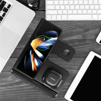 VIKEFON 100W 3 in 1 Wireless Charger Stand For Samsung Fold S22 Untra Galaxy Watch 5 4 3 Active Buds Fast Charging Dock Station
