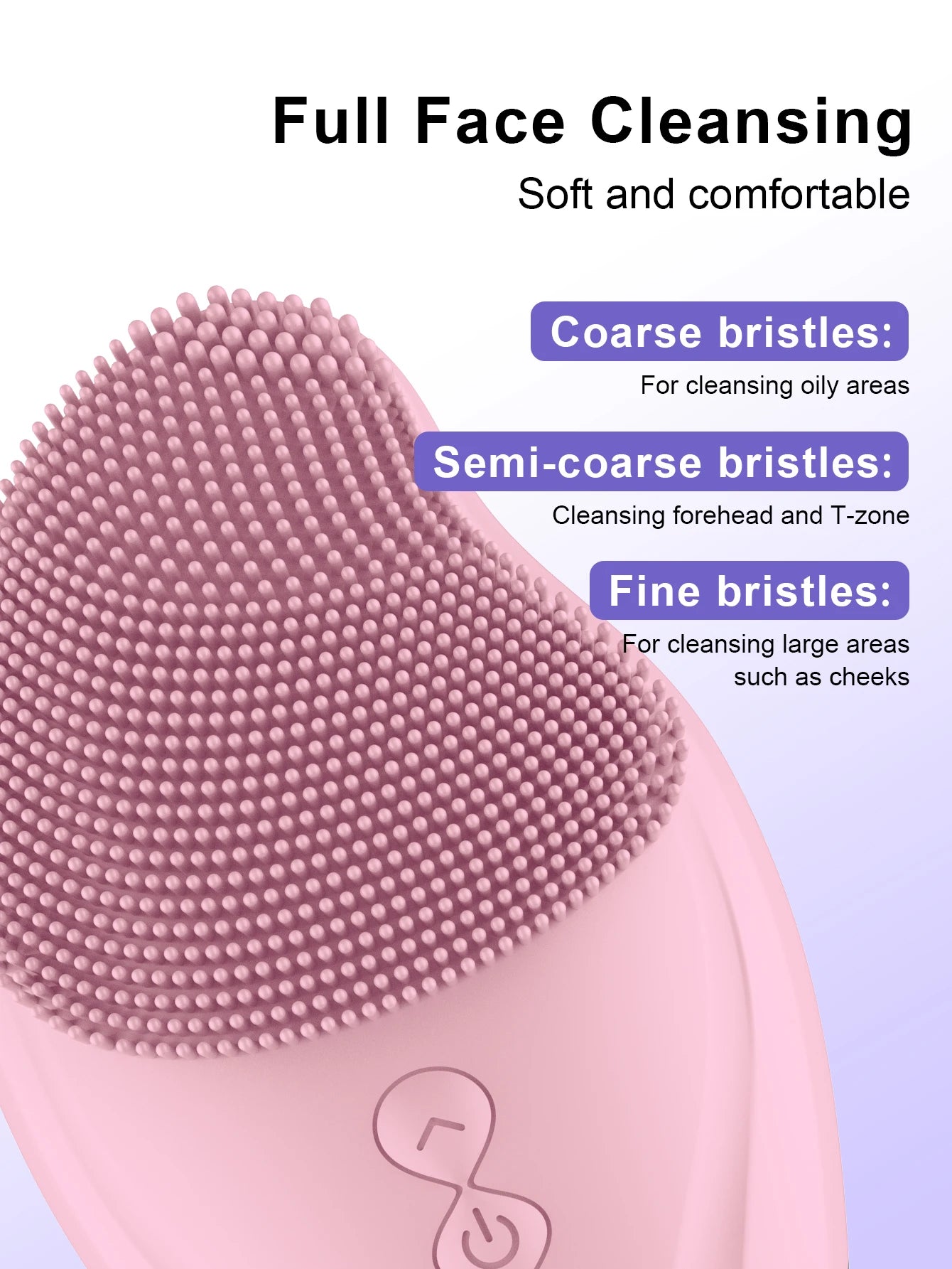 Ultrasonic Facial Cleansing Brush – Deep Pore Skin Massager