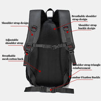 Travel backpack 40L waterproof lightweight outdoor hiking, men's and women's camping backpack