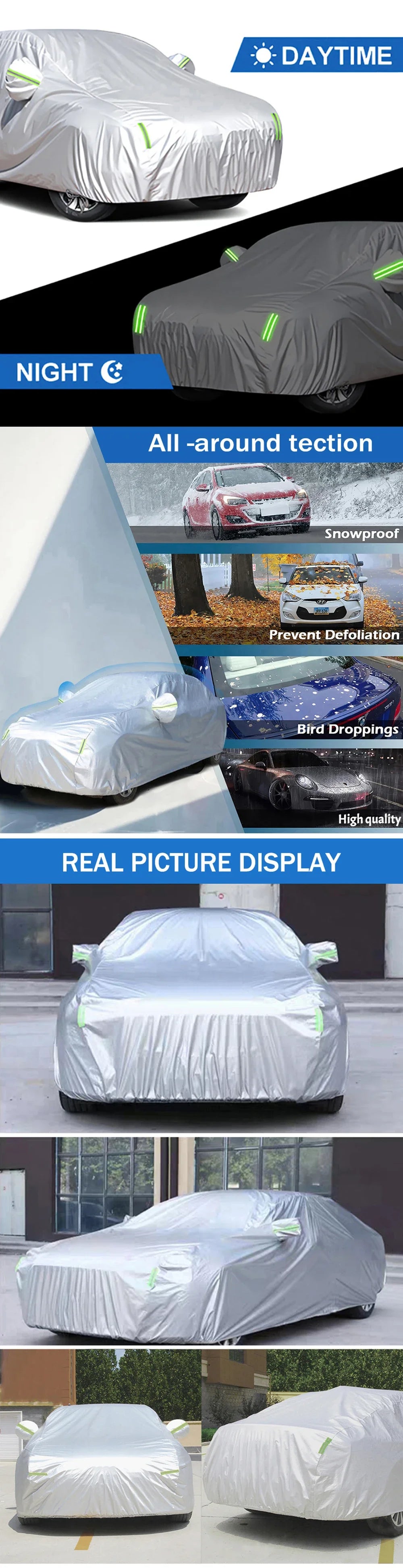 Universal Car Snow & Dust Cover Outdoor Protection