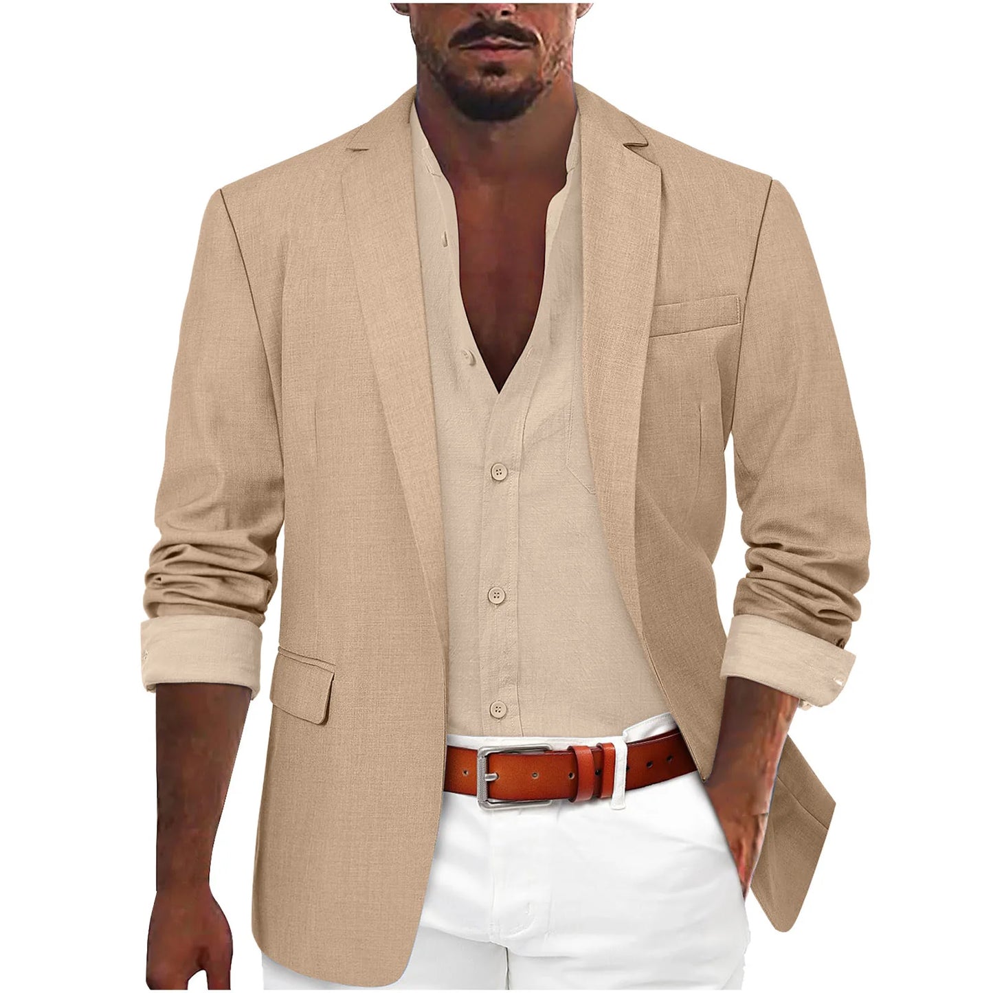Men's Slim Fit Blazer – Casual Business Suit Jacket