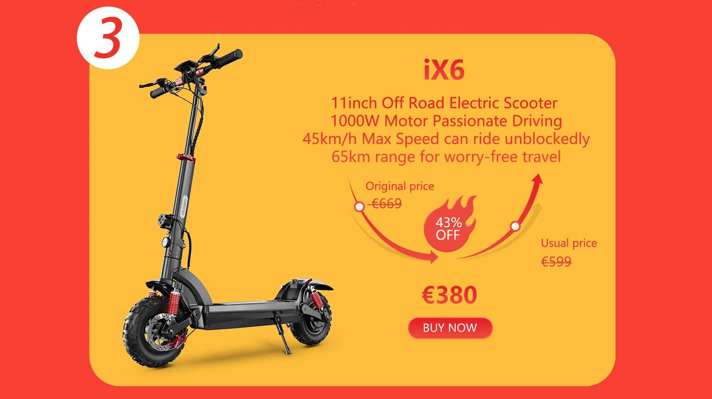 i9 Electric Kick Scooter 350W 30km Range