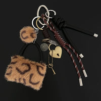 Sausage Dog Bear Keychain Braided Rope Baseball Bread Bead Pendant Mobile Bag Bag Fashion Accessories New Year Gift For Girl Kid