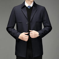 Trench Coat – Business Casual Single Breasted Jacket