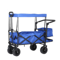 Foldable Camping Cart with Awning & Table