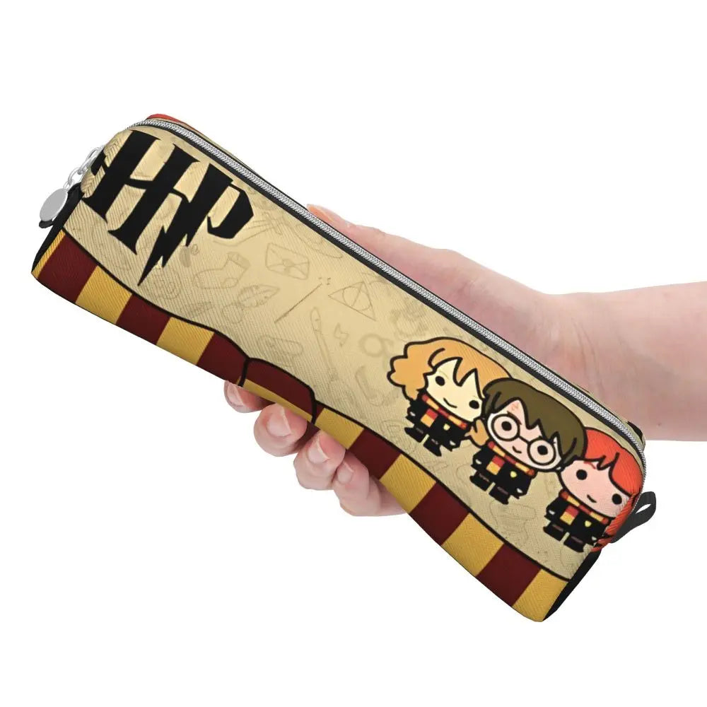 Harrys Potters Magic School Pencil Case Pencil Box Pen for Student Large Storage Bag Students School Gifts Stationery