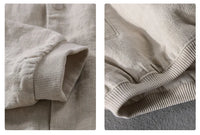Men’s Cotton Linen Jacket – Casual Travel Stand Collar
