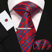 8cm Silk Men’s Tie Set with Pocket Square