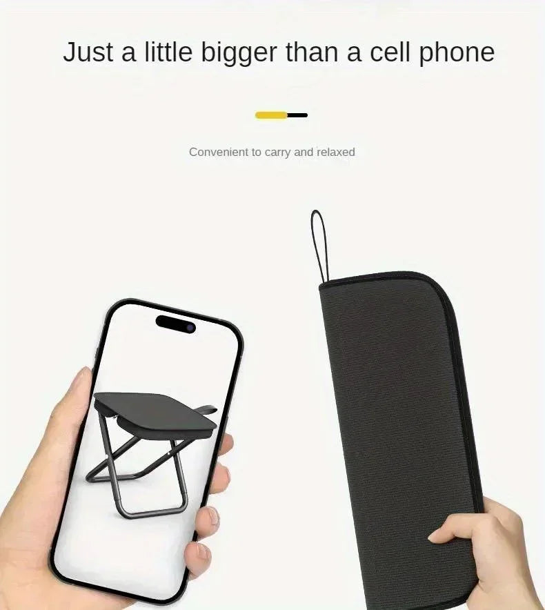 Portable folding stool, foldable hand-held camping stool, special folding stool for camping and fishing outdoors