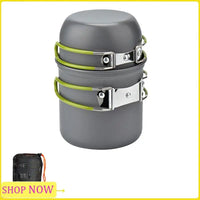 Sale Camping Pots Cookware Set Portable Outdoor Cooking Tableware Forhiking Trekking Picnic Fishing Mountaineering