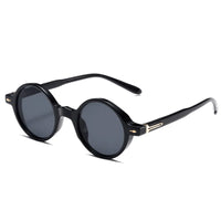 Vintage Small Round Sunglasses with Rivets UV400