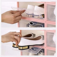 Transparent Drawer Shoe Storage Box – Ladies & Kids