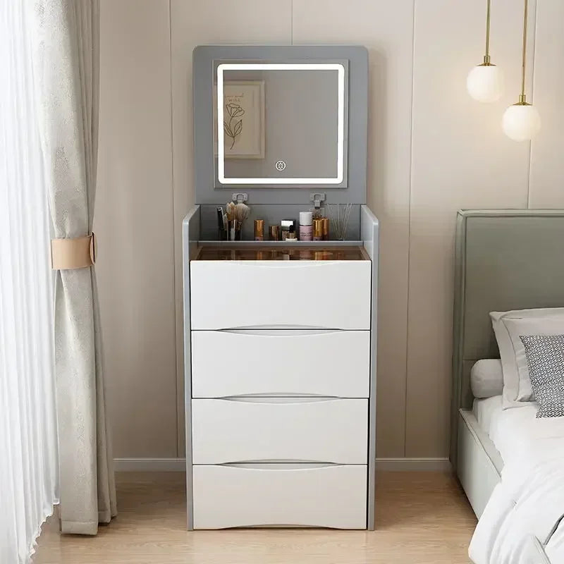 Modern Multi-Functional Dressing Table with Stool