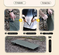 WANDERING TIME Camping bed, portable folding bed, camping travel backpack, hiking sleep bed, outdoor ultra-light small tent bed