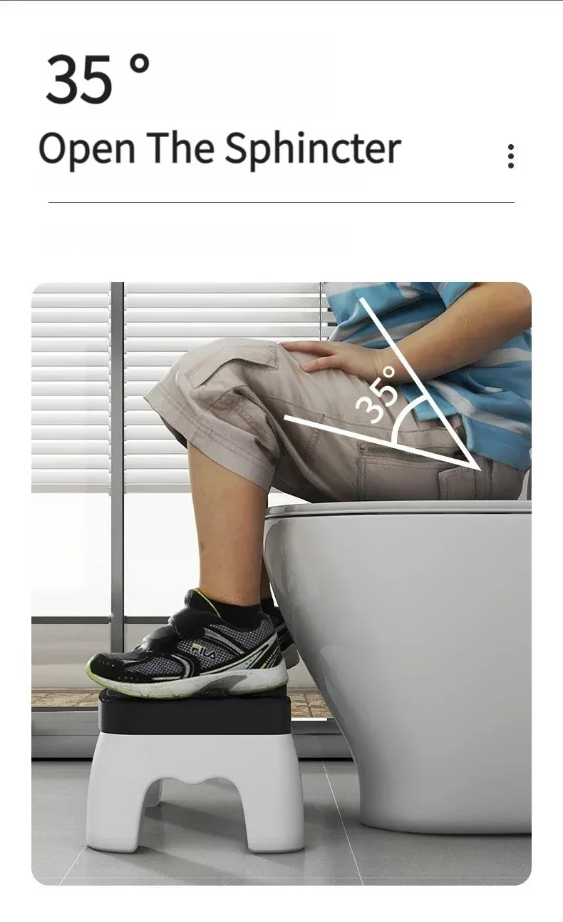 Portable Non-Slip Toilet Squatting Stool for Adults