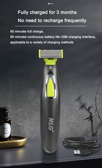 MLG Electric Shaver – USB Rechargeable Full Body Trimmer