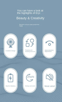 Xiaomi Desk Fan New Smart Home Portable Cooling Fan Can Hanging Upright Fan Usb Brushless Turbine Mini Portable Air Conditioner