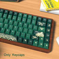 Animal Forest Green Cherry Profile Keycap Set ISO Layout