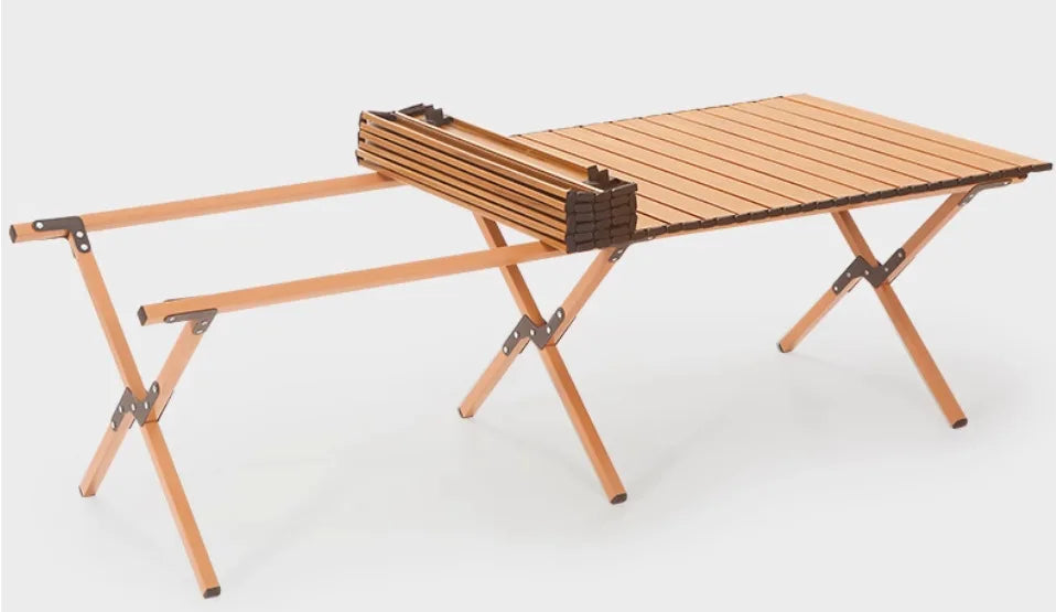 Camping Folding Table Portable Parasol Table
